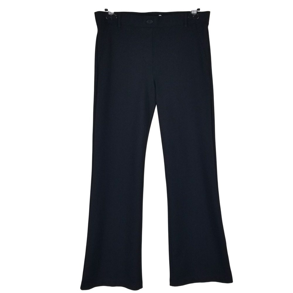 Betabrand Dress Pant Yoga Pants Womens Large Petite Black Bootcut Stretch